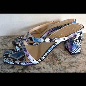 Jessica Simpson Blue and Purple Heels